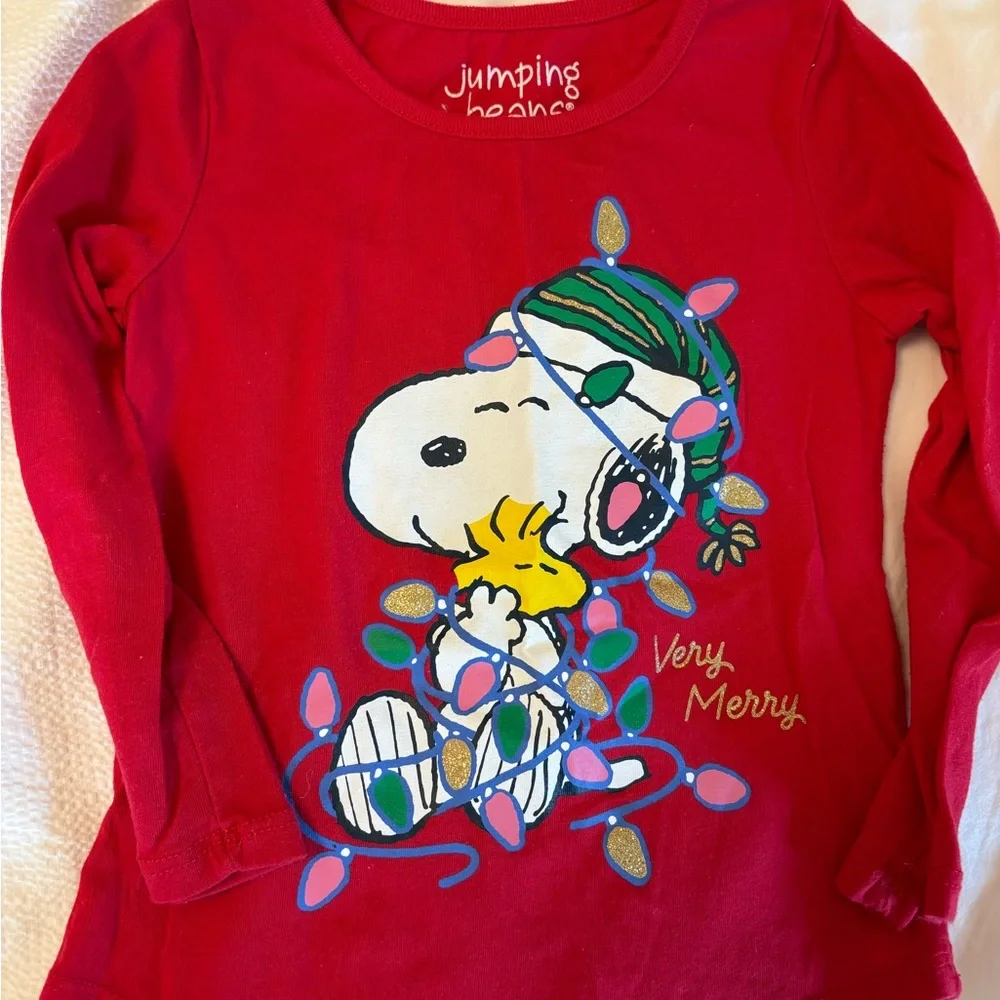 Two Kids' Snoopy Long-Sleeve Top - Christmas / Holiday